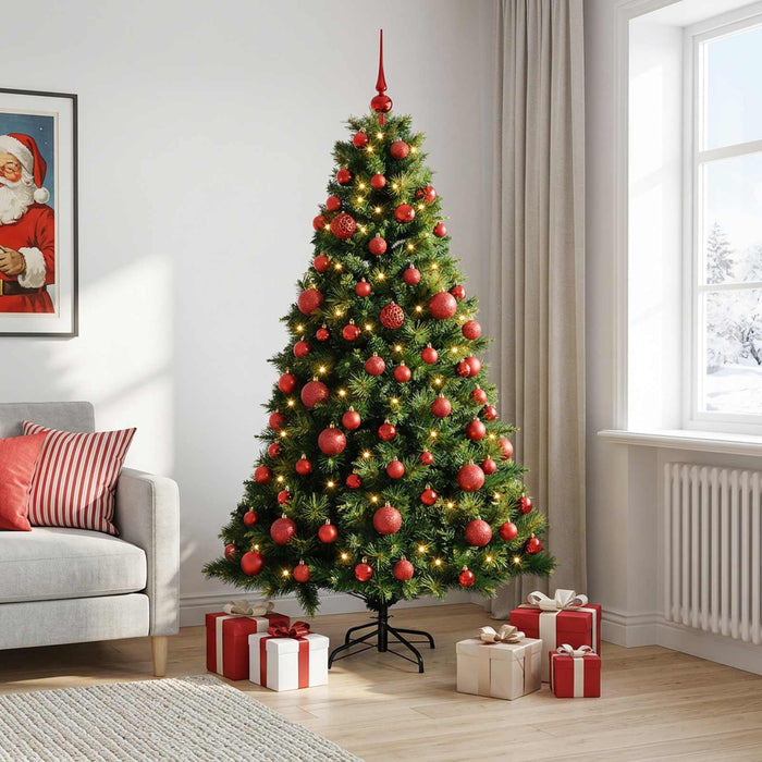 Brad de Crăciun artificial cu glob 240 cm 300 LED-uri Alb cald - WALTI WALTI