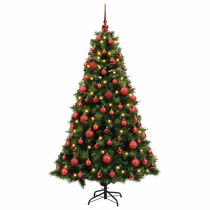 Brad de Crăciun artificial cu glob 240 cm 300 LED-uri Alb cald - WALTI WALTI