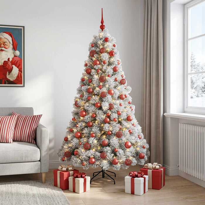 Brad de Crăciun artificial cu glob 180 cm 300 LED-uri Alb cald - WALTI WALTI