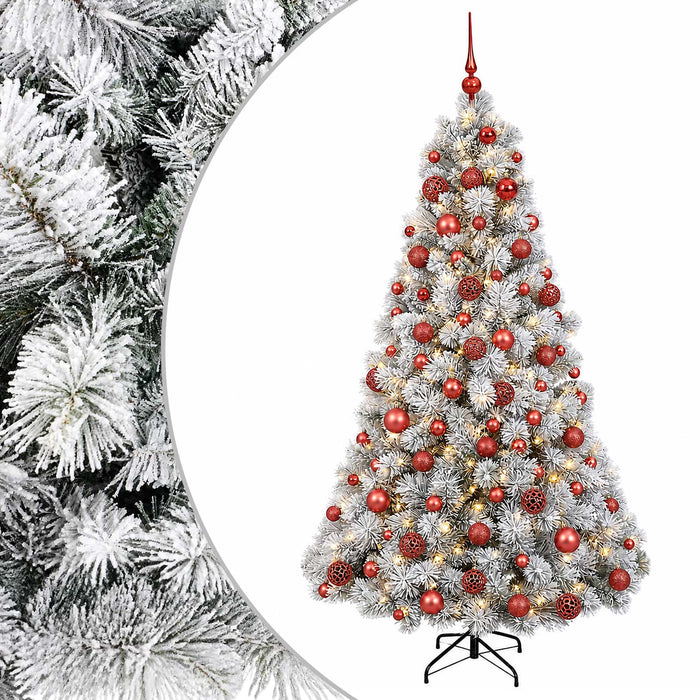 Brad de Crăciun artificial cu glob 180 cm 300 LED-uri Alb cald - WALTI WALTI