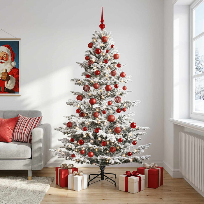 Brad de Crăciun artificial cu glob 240 cm 300 LED-uri Alb cald - WALTI WALTI