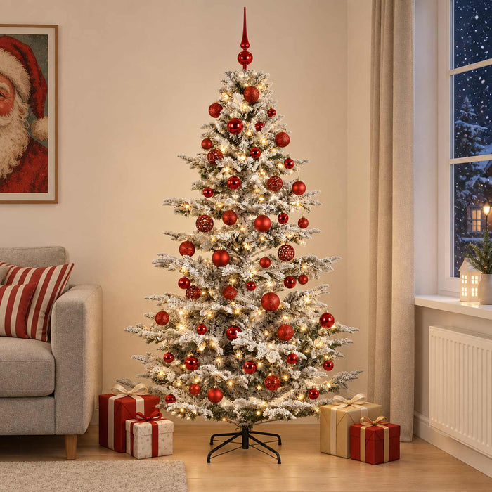 Brad de Crăciun artificial cu glob 180 cm 300 LED-uri Alb cald - WALTI WALTI