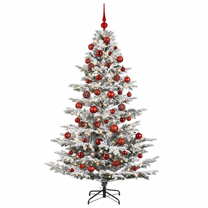Brad de Crăciun artificial cu glob 210 cm 300 LED-uri Alb cald - WALTI WALTI