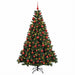 Brad de Crăciun artificial cu globuri 180 cm 300 LED-uri - WALTI WALTI