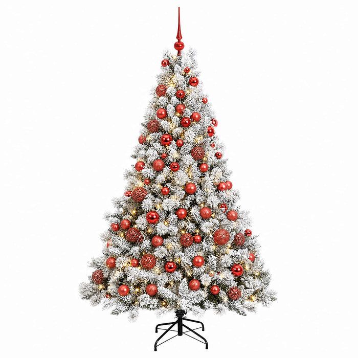 Brad de Crăciun artificial cu globuri 180 cm 300 LED-uri - WALTI WALTI