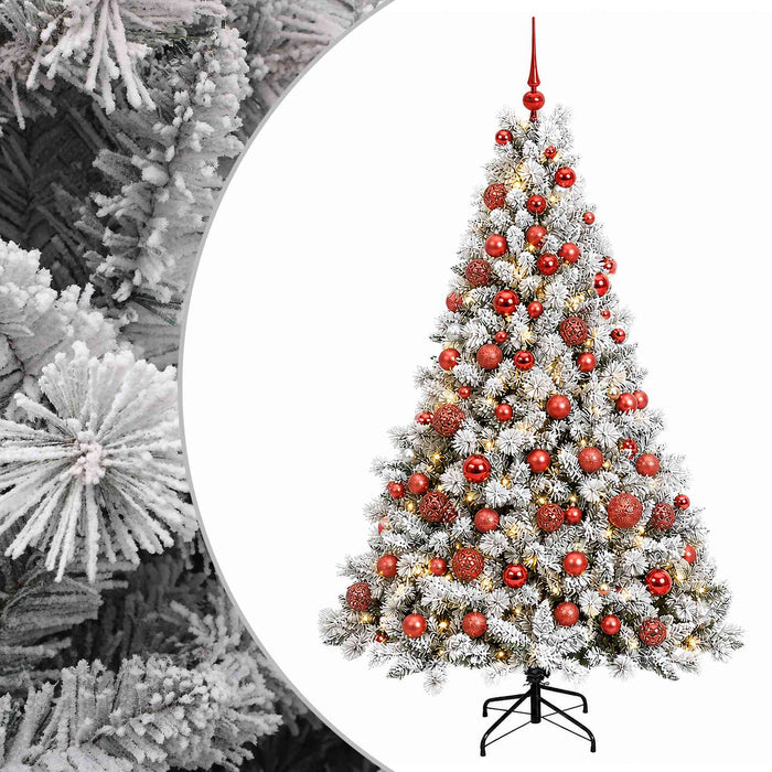 Brad de Crăciun artificial cu globuri 240 cm 300 LED-uri - WALTI WALTI