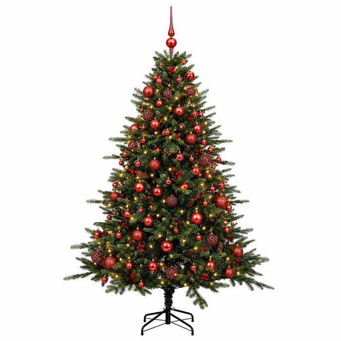 Brad de Crăciun artificial cu glob 210 cm 300 LED-uri Alb cald - WALTI WALTI