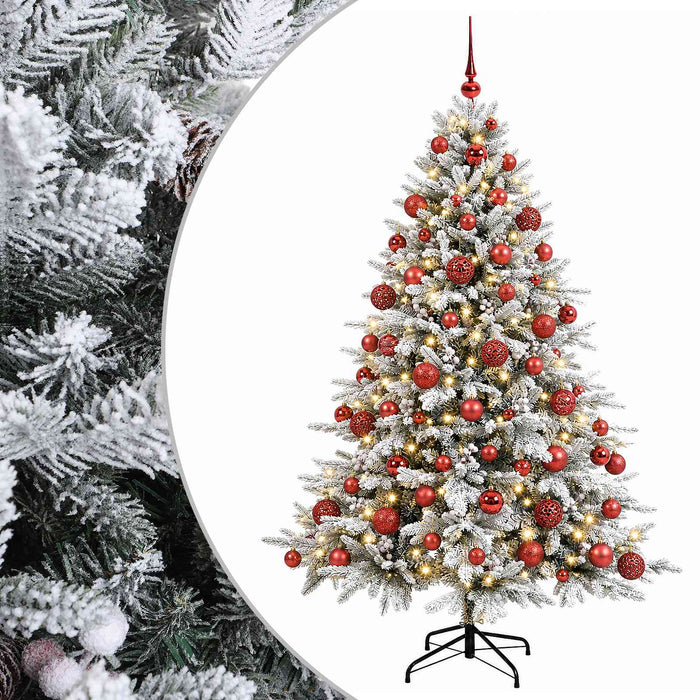 Brad de Crăciun artificial cu glob 210 cm 300 LED-uri Alb cald - WALTI WALTI
