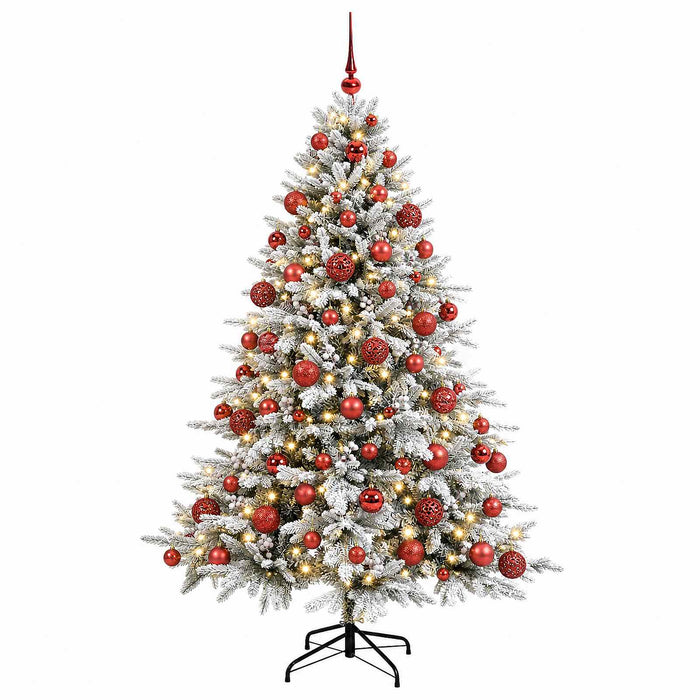 Brad de Crăciun artificial cu glob 210 cm 300 LED-uri Alb cald - WALTI WALTI