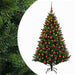 Brad de Crăciun artificial cu globuri 210 cm 300 LED-uri - WALTI WALTI