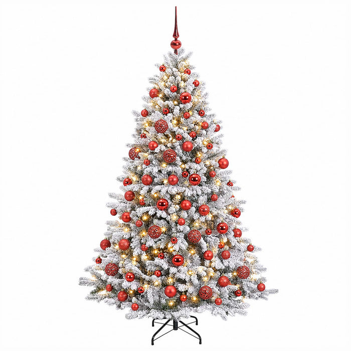 Brad de Crăciun artificial cu globuri 180 cm 300 LED-uri - WALTI WALTI