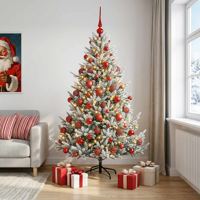 Brad de Crăciun artificial cu glob 180 cm 300 LED-uri Alb cald - WALTI WALTI