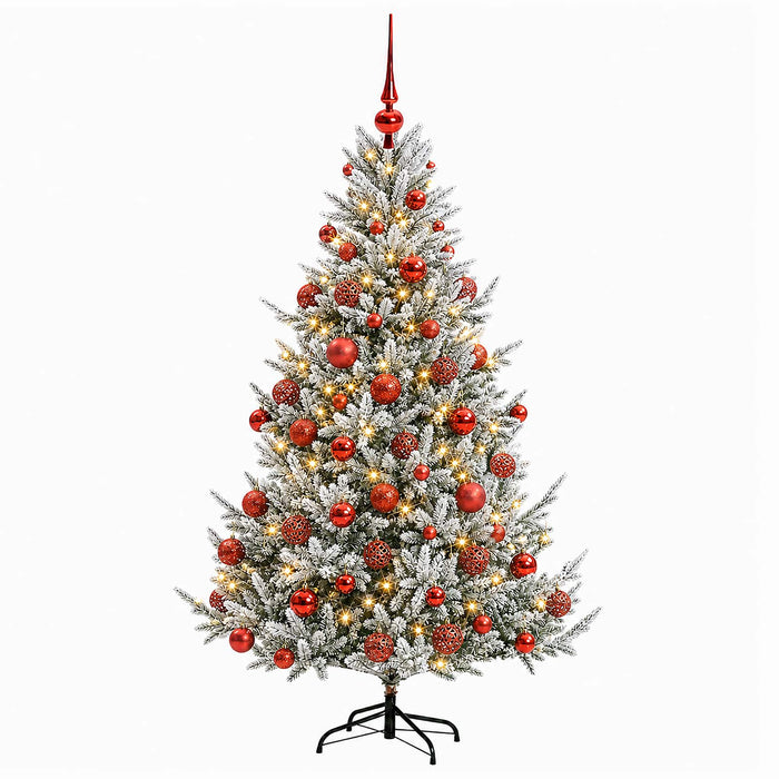 Brad de Crăciun artificial cu glob 180 cm 300 LED-uri Alb cald - WALTI WALTI