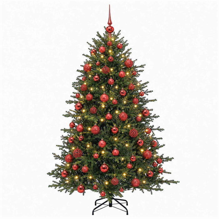 Brad de Crăciun artificial cu glob 210 cm 300 LED-uri Alb cald - WALTI WALTI