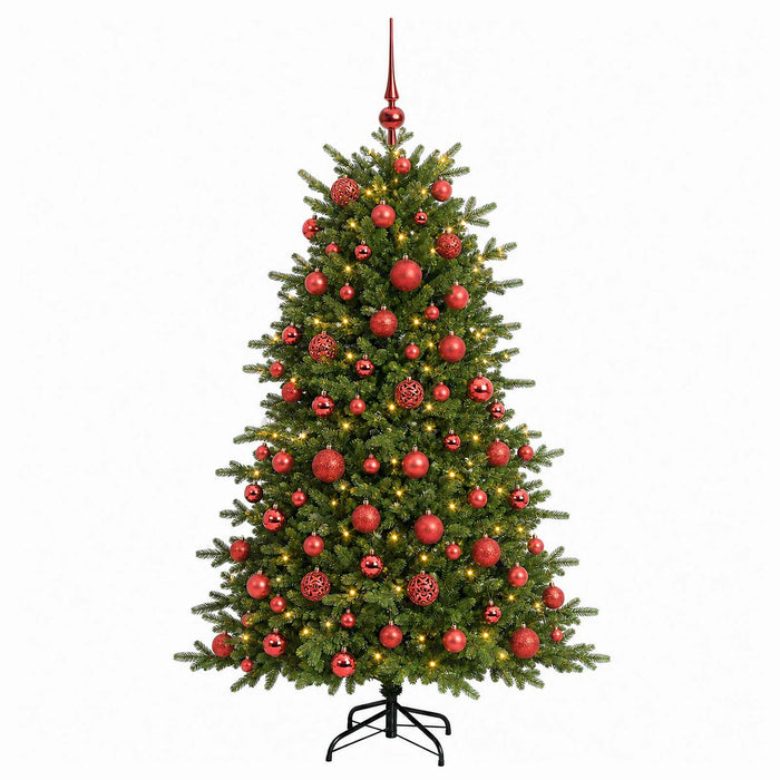 Brad de Crăciun artificial cu glob 210 cm 300 LED-uri Alb cald - WALTI WALTI