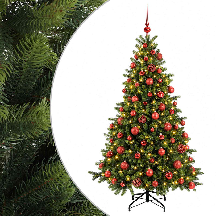 Brad de Crăciun artificial cu glob 210 cm 300 LED-uri Alb cald - WALTI WALTI