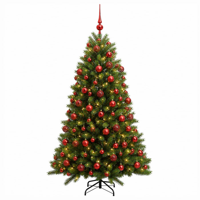 Brad de Crăciun artificial cu globuri 240 cm 300 LED-uri - WALTI WALTI