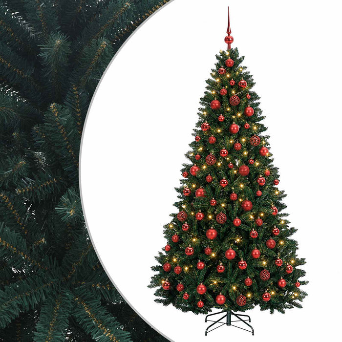 Brad de Crăciun artificial, verde închis, cu globuri 180 cm - WALTI WALTI
