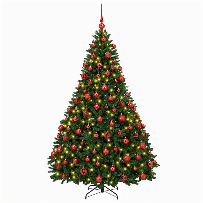 Brad de Crăciun artificial, verde mediu, cu globuri 180 cm - WALTI WALTI