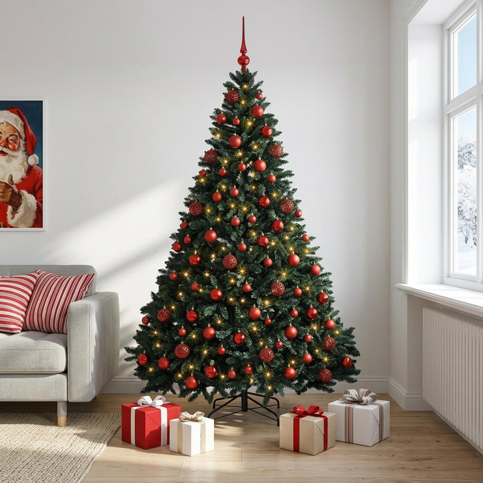 Brad de Crăciun artificial, verde închis, cu glob 240 cm - WALTI WALTI