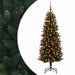 Brad de Crăciun artificial cu globuri 210 cm 300 LED-uri - WALTI WALTI