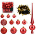 Brad de Crăciun artificial cu globuri 210 cm 300 LED-uri - WALTI WALTI