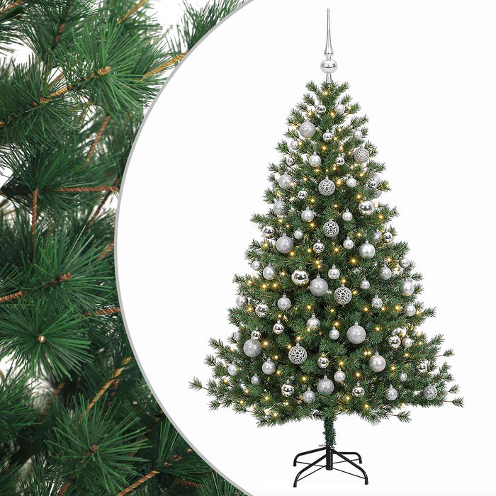 Brad de Crăciun artificial cu glob 180 cm 300 LED-uri Alb cald - WALTI WALTI