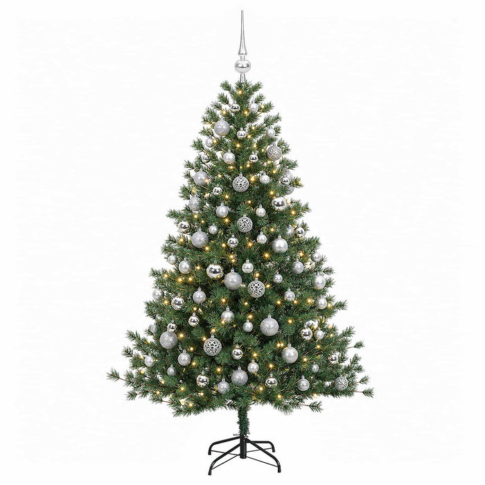 Brad de Crăciun artificial cu glob 240 cm 300 LED-uri Alb cald - WALTI WALTI