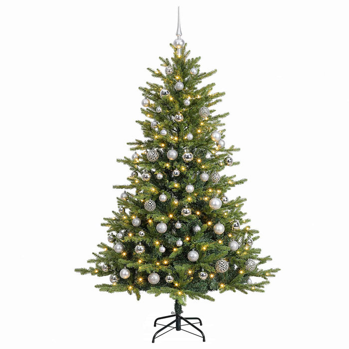 Brad de Crăciun artificial cu glob 210 cm 300 LED-uri Alb cald - WALTI WALTI