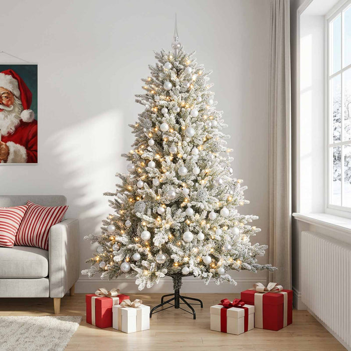 Brad de Crăciun artificial cu glob 240 cm 300 LED-uri Alb cald - WALTI WALTI