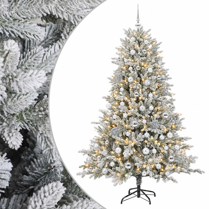 Brad de Crăciun artificial cu glob 240 cm 300 LED-uri Alb cald - WALTI WALTI