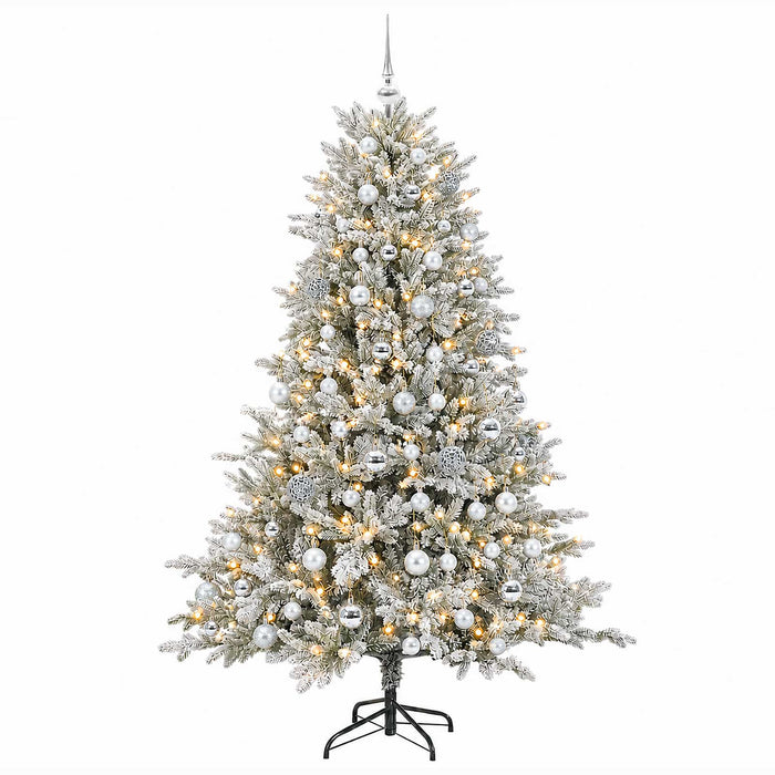Brad de Crăciun artificial cu glob 240 cm 300 LED-uri Alb cald - WALTI WALTI