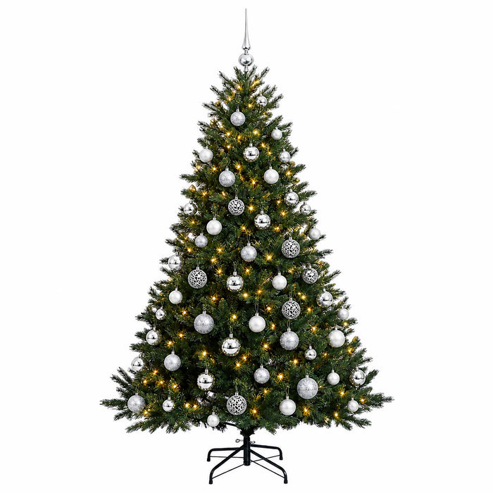 Brad de Crăciun artificial cu glob 180 cm 300 LED-uri Alb cald - WALTI WALTI