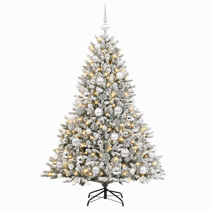 Brad de Crăciun artificial cu glob 210 cm 300 LED-uri Alb cald - WALTI WALTI