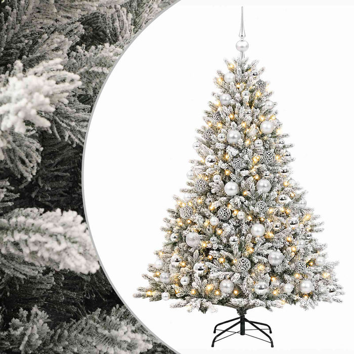 Brad de Crăciun artificial cu glob 240 cm 300 LED-uri Alb cald - WALTI WALTI
