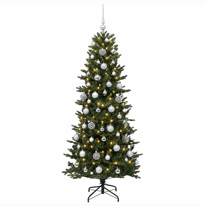 Brad de Crăciun artificial cu glob 240 cm 300 LED-uri Alb cald - WALTI WALTI
