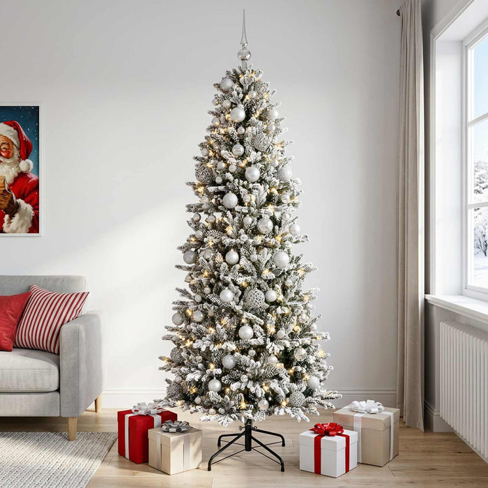 Brad de Crăciun artificial cu glob 240 cm 300 LED-uri Alb cald - WALTI WALTI