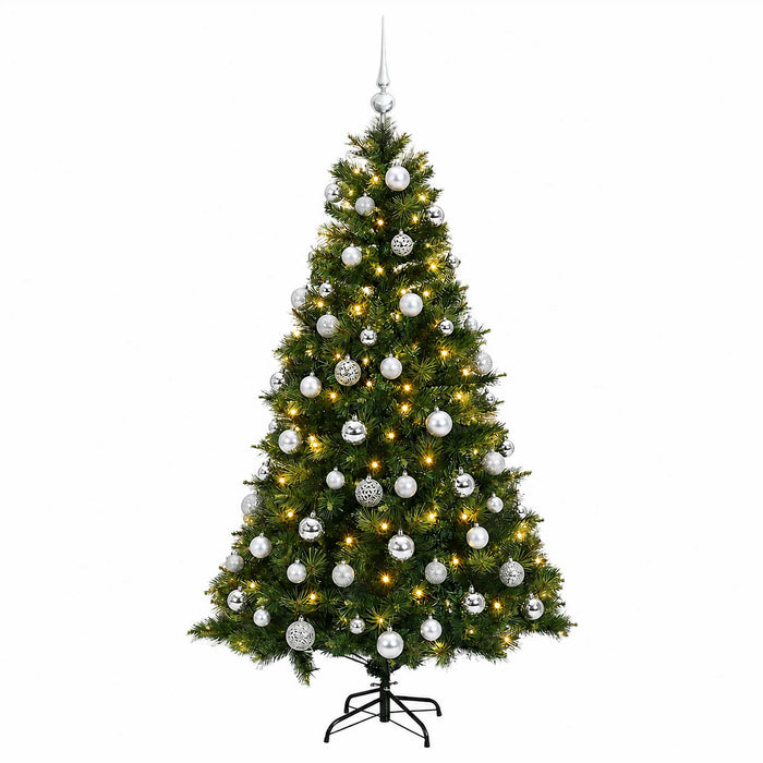 Brad de Crăciun artificial cu glob 240 cm 300 LED-uri Alb cald - WALTI WALTI