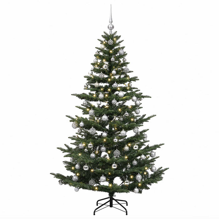 Brad de Crăciun artificial cu glob 210 cm 300 LED-uri Alb cald - WALTI WALTI