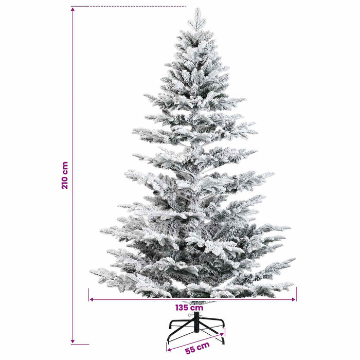Brad de Crăciun artificial cu glob 210 cm 300 LED-uri Alb cald - WALTI WALTI