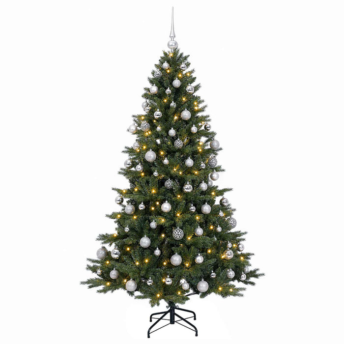 Brad de Crăciun artificial cu glob 180 cm 300 LED-uri Alb cald - WALTI WALTI