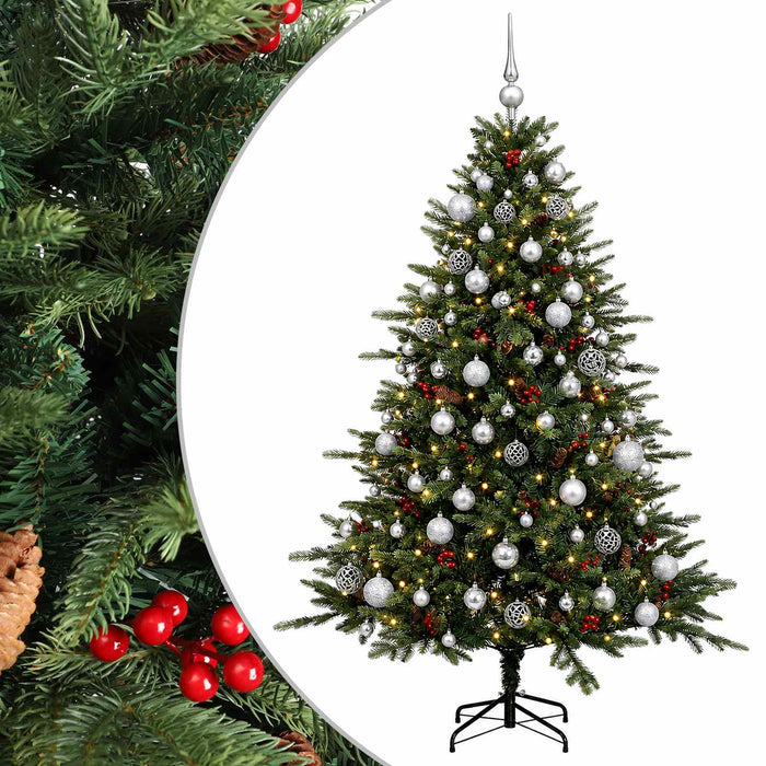 Brad de Crăciun artificial cu glob 180 cm 300 LED-uri Alb cald - WALTI WALTI