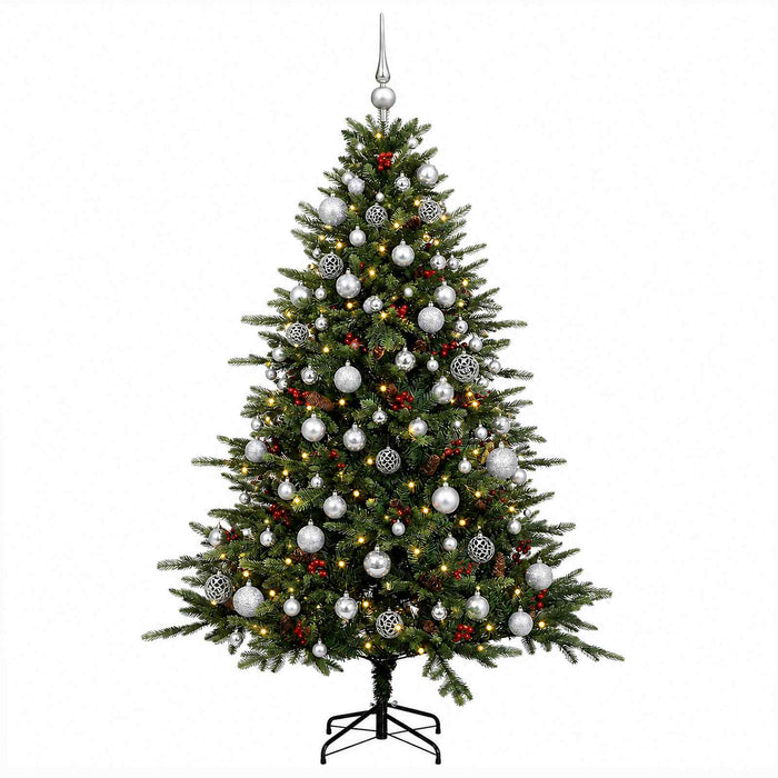 Brad de Crăciun artificial cu glob 240 cm 300 LED-uri Alb cald - WALTI WALTI