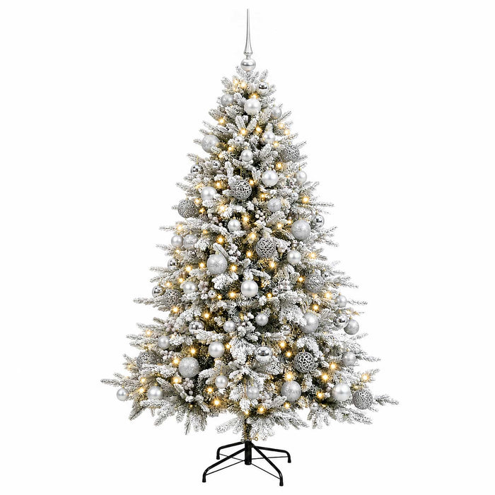 Brad de Crăciun artificial cu glob 210 cm 300 LED-uri Alb cald - WALTI WALTI