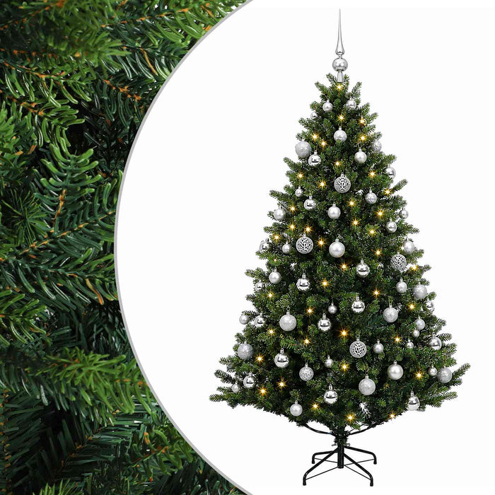 Brad de Crăciun artificial cu glob 180 cm 300 LED-uri Alb cald - WALTI WALTI