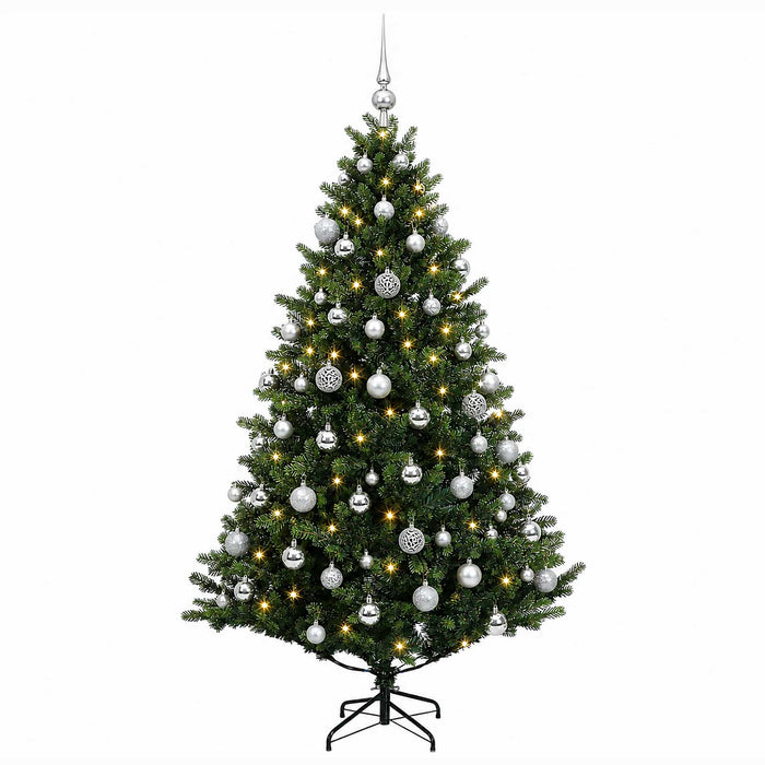 Brad de Crăciun artificial cu glob 180 cm 300 LED-uri Alb cald - WALTI WALTI