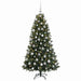 Brad de Crăciun artificial cu globuri 210 cm 300 LED-uri - WALTI WALTI