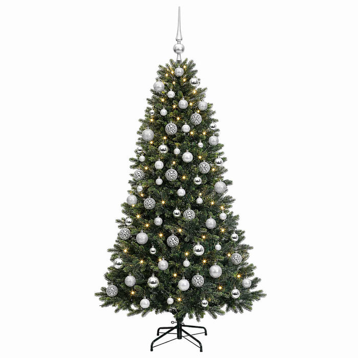 Brad de Crăciun artificial cu globuri 240 cm 300 LED-uri - WALTI WALTI