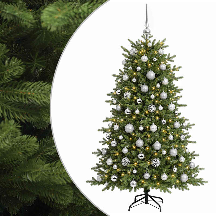 Brad de Crăciun artificial cu glob 240 cm 300 LED-uri Alb cald - WALTI WALTI