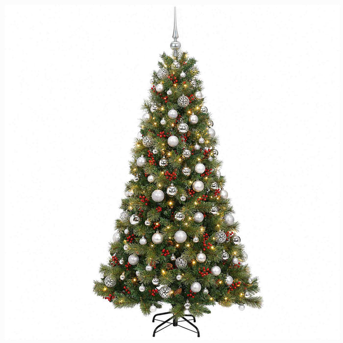 Brad de Crăciun artificial cu glob 240 cm 300 LED-uri Alb cald - WALTI WALTI